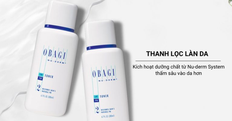 Review sản phẩm Toner se khít lỗ chân lông Obagi Nuderm chính hãng giá rẻ