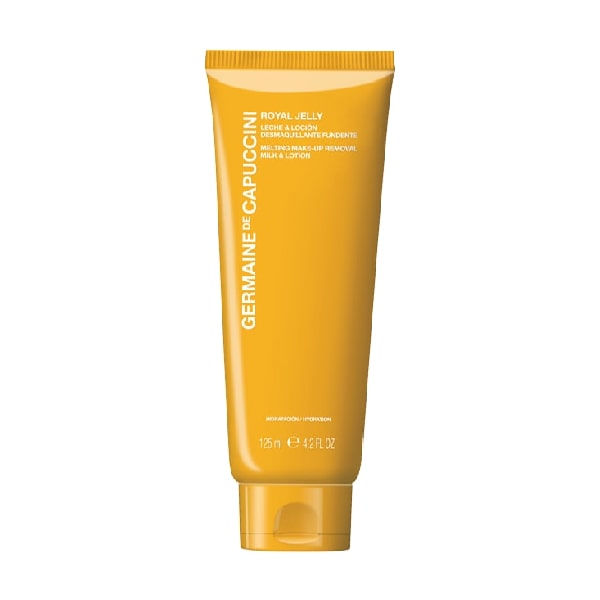 Sữa rửa mặt dịu nhẹ da tổn thương Germaine De Capuccini Royal Jelly Melt Makeup Rem Milk Lotion 125ml