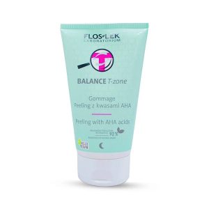 Tẩy da chết cho da dầu mụn, hỗn hợp Floslek Balance T-Zone Gommage Pelling With AHA acids 125ml